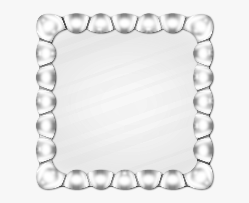 Lines Vector Silver Silver Frame On Transparent Background, HD Png
