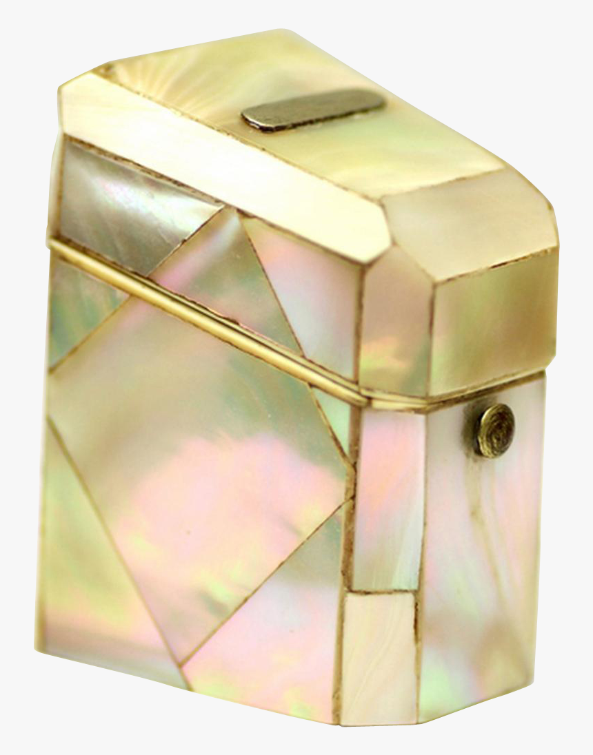Mother Of Pearl & Silver Knife-form Needle Box With - Bangle, HD Png Download