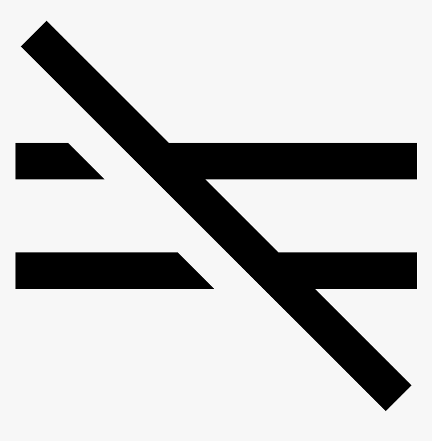 Pas Égal Signe Png, Transparent Png