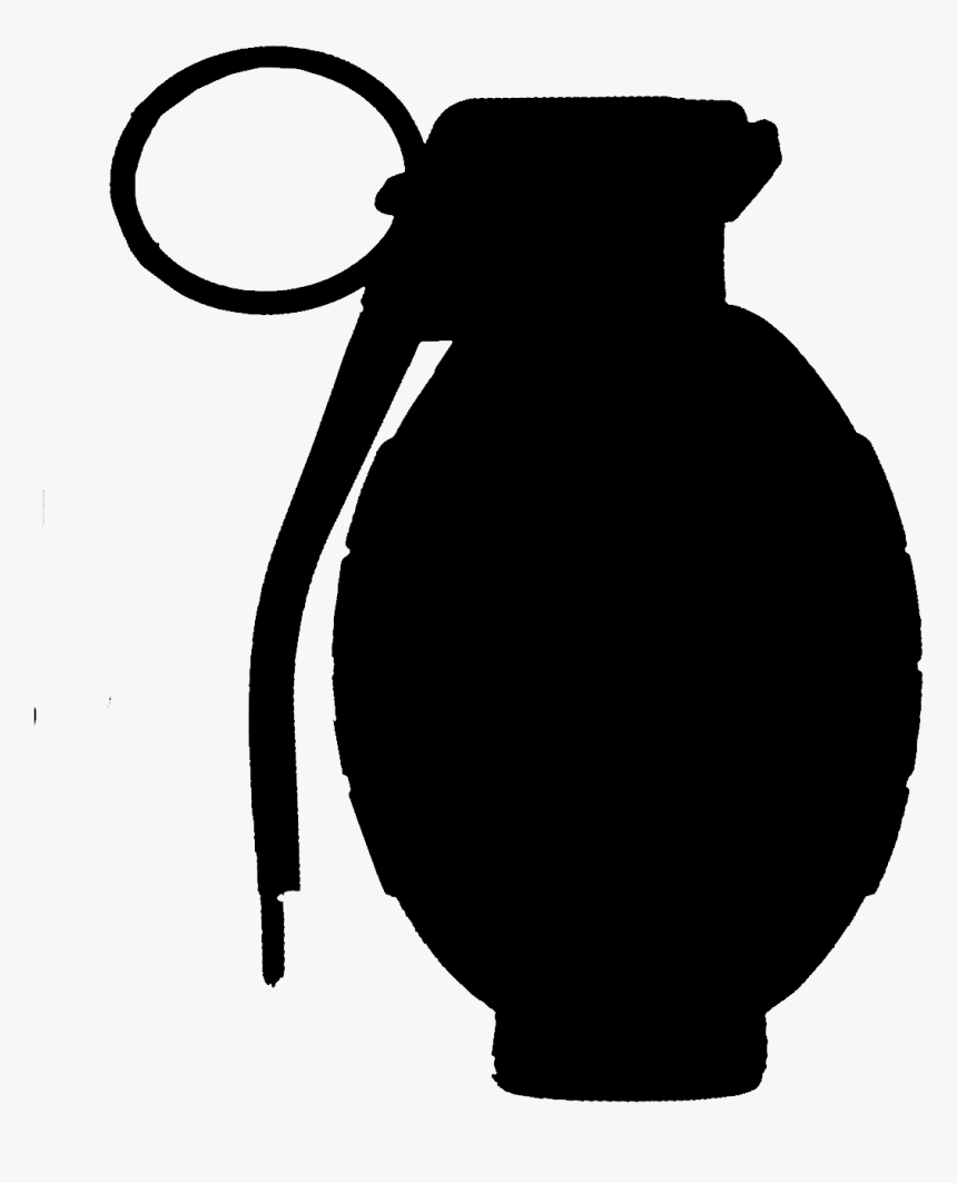 Transparent Hand Grenade Png - Grenade Silhouette Png, Png Download