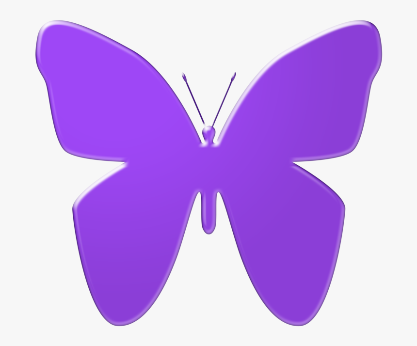 Purple Butterfly Clipart - Purple Butterfly Clipart Free, HD Png Download
