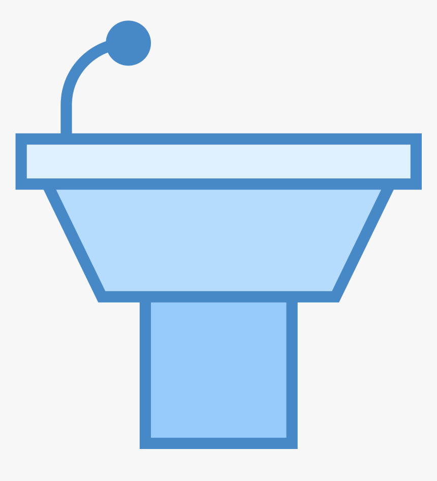 This Icon Represents A Podium Without A Speaker, HD Png Download