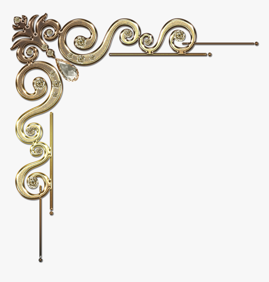 Golden Border Design Png, Transparent Png