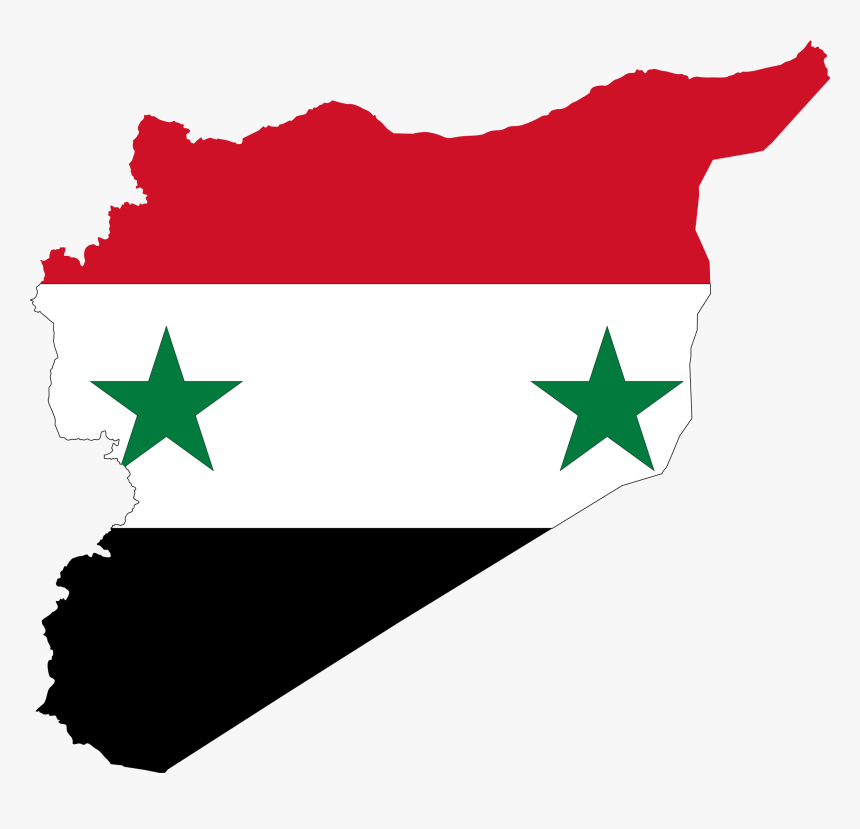 Syria Map Flag Clip Arts - Syria Country Map Flag, HD Png Download