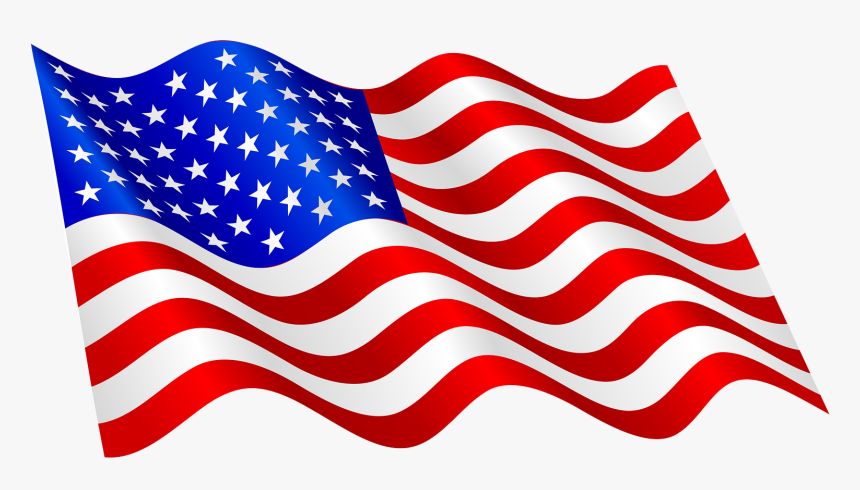 Waving American Flag Png, Transparent Png