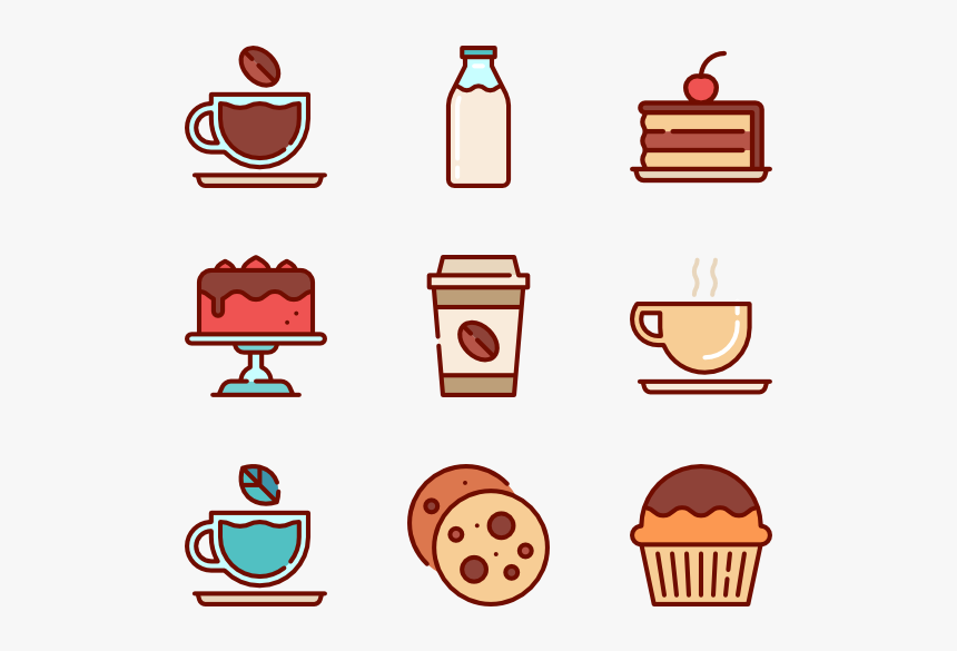 Coffee Shop - Cute Coffee Icon Transparent, HD Png Download