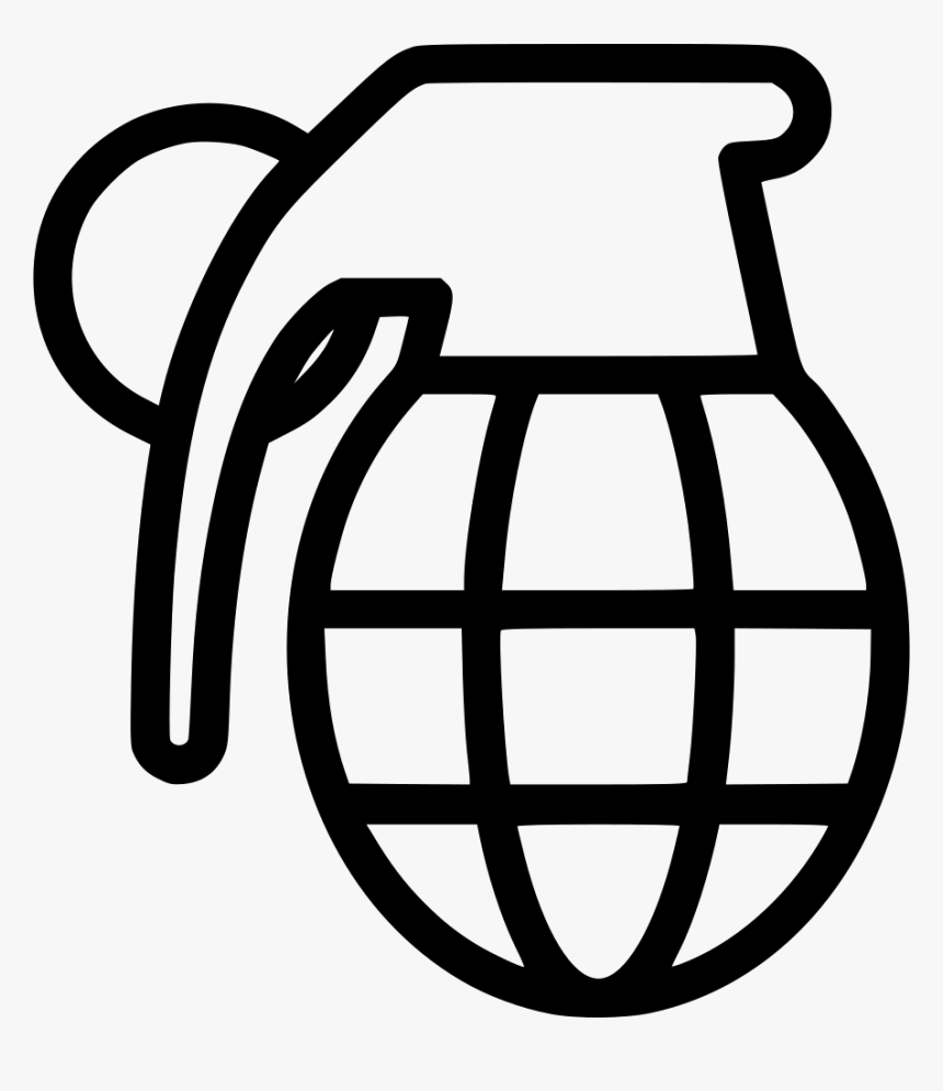 Grenade - Grenade Black And White, HD Png Download
