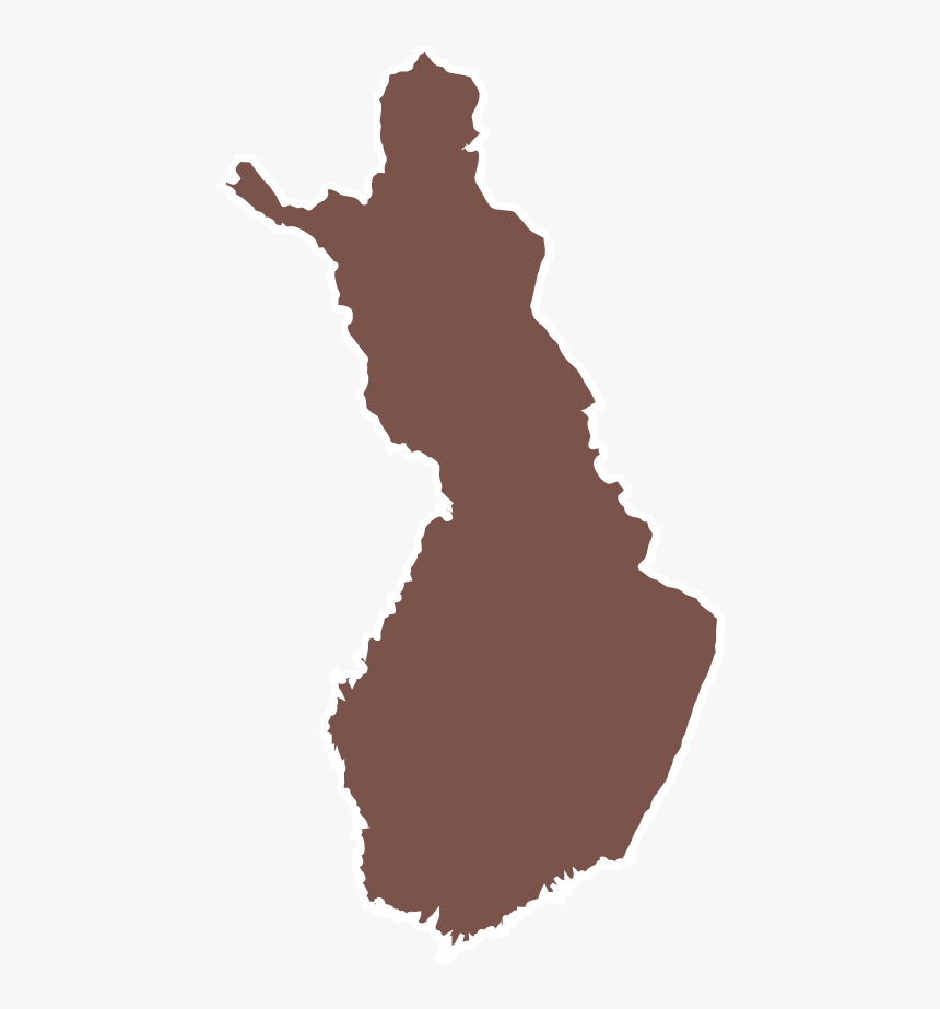 Transparent France Map Clipart - Finland Map Silhouette, HD Png Download