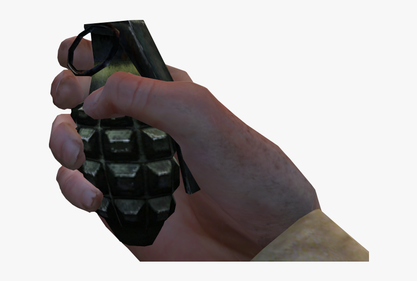 Transparent Hand Grenade Png - First Person Grenade Png, Png Download