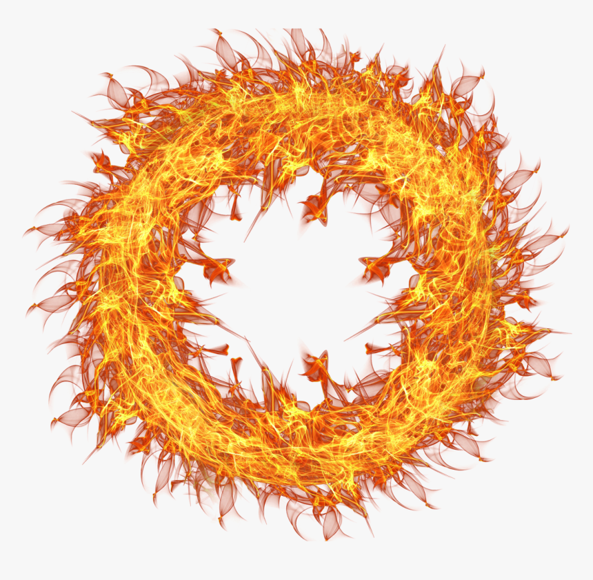 Fire Flame Circle - Fire Flames Png Transparent, Png Download