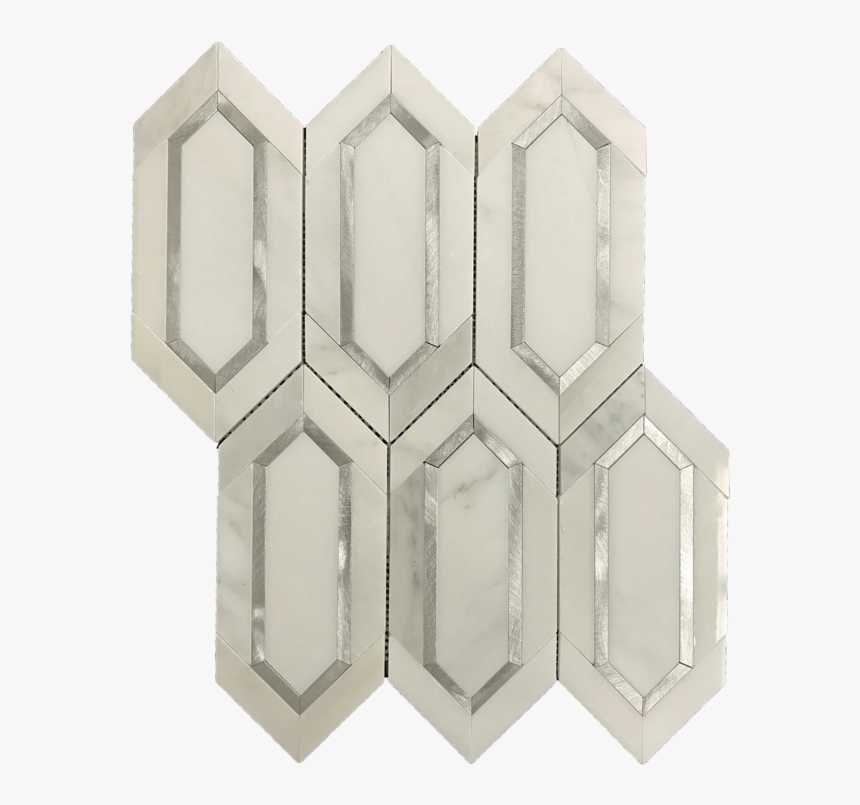 Pearl White With Silver Aluminum Picket Polished - Wardrobe, HD Png Download