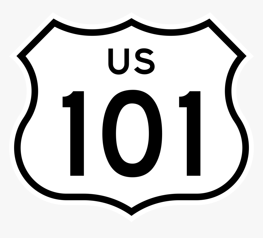 Roadsign Vector Highway United States U S Route 101 In California Hd Png Download Transparent Png Image Pngitem