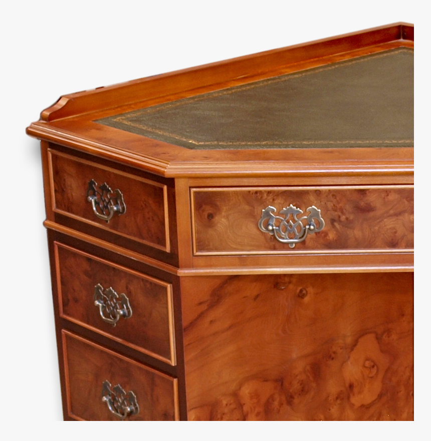 Antique Reproduction Corner Desk Thumbnail - Drawer, HD Png Download