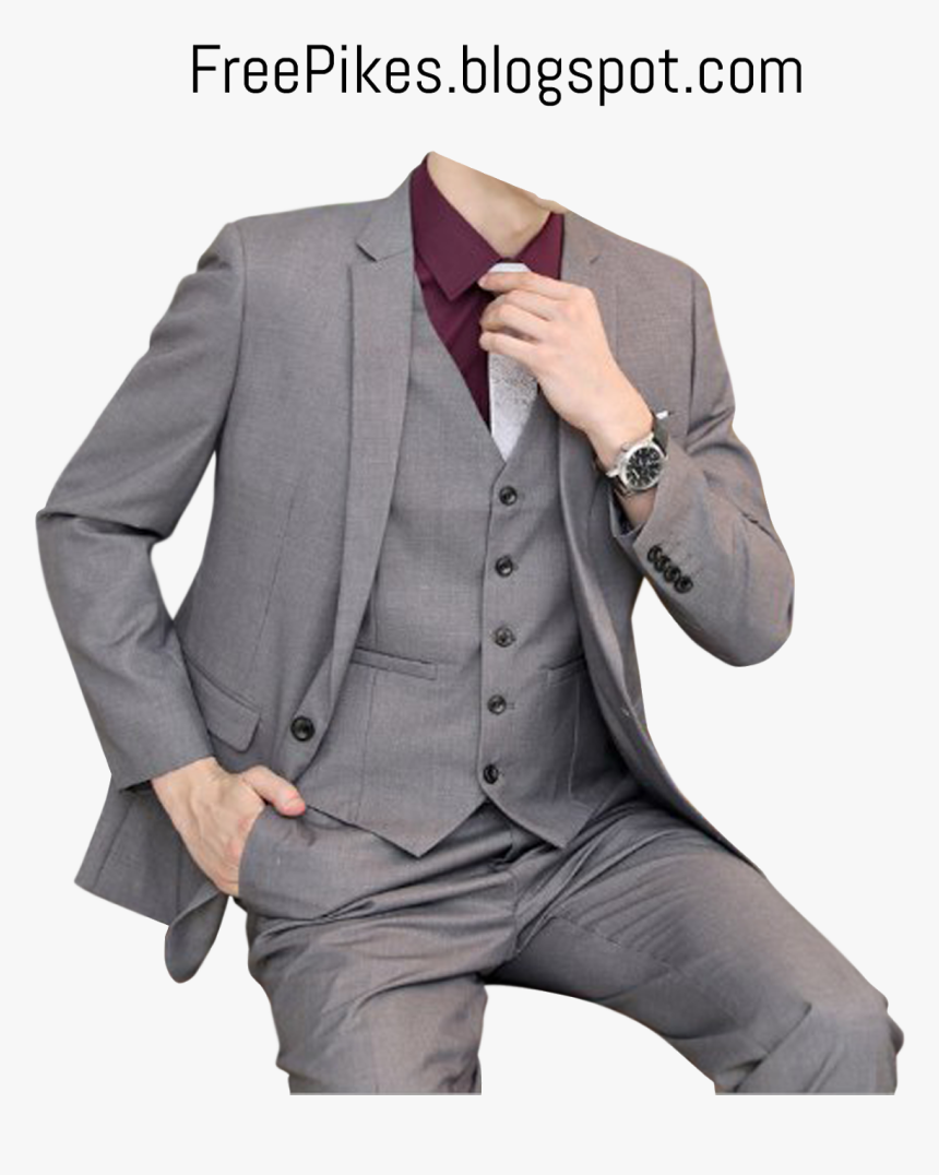 Bashing Style Download Free Png Dress For Men In Grey - Suit, Transparent Png