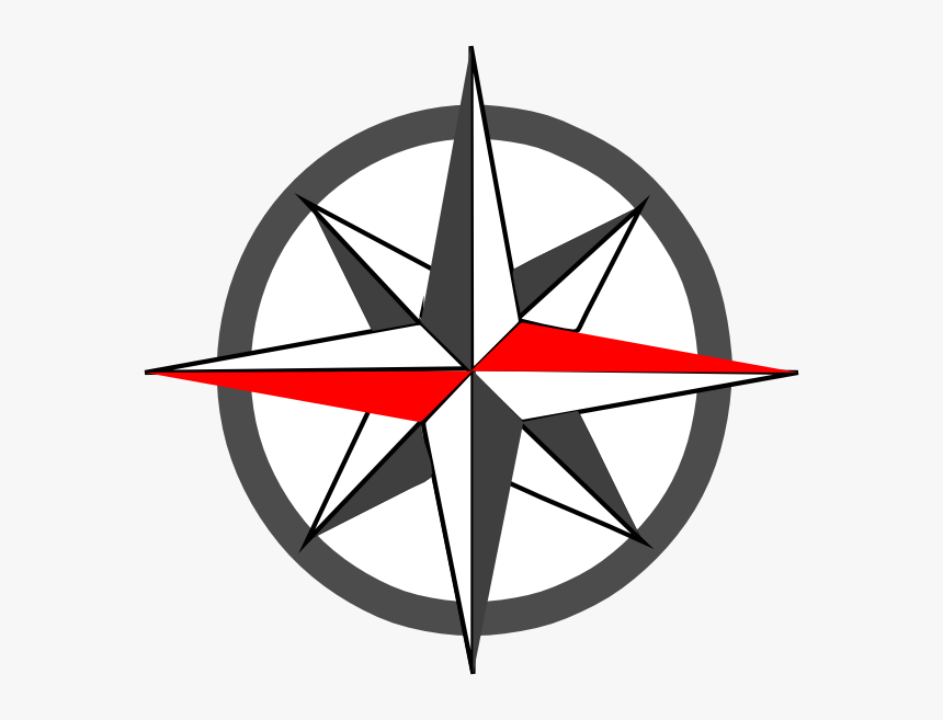 Red Compass Rose Logo, HD Png Download