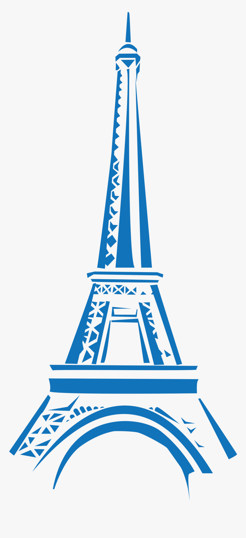 Eifel Tower Blue Clipart - Eiffel Tower Logo Png, Transparent Png
