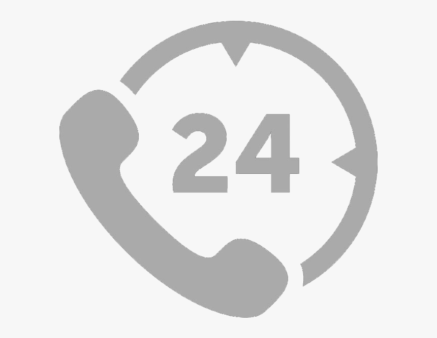 Transparent Hire Icon Png - Call 24 Hours Logo, Png Download