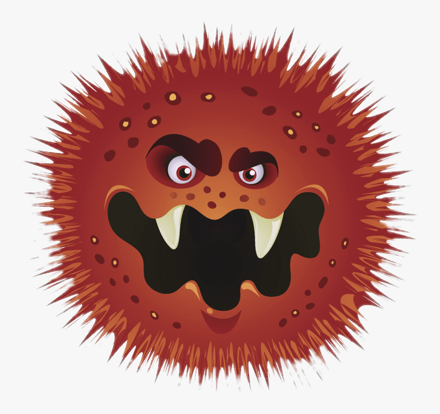 Bad Bacteria Cartoon - Good And Bad Bacteria, HD Png Download