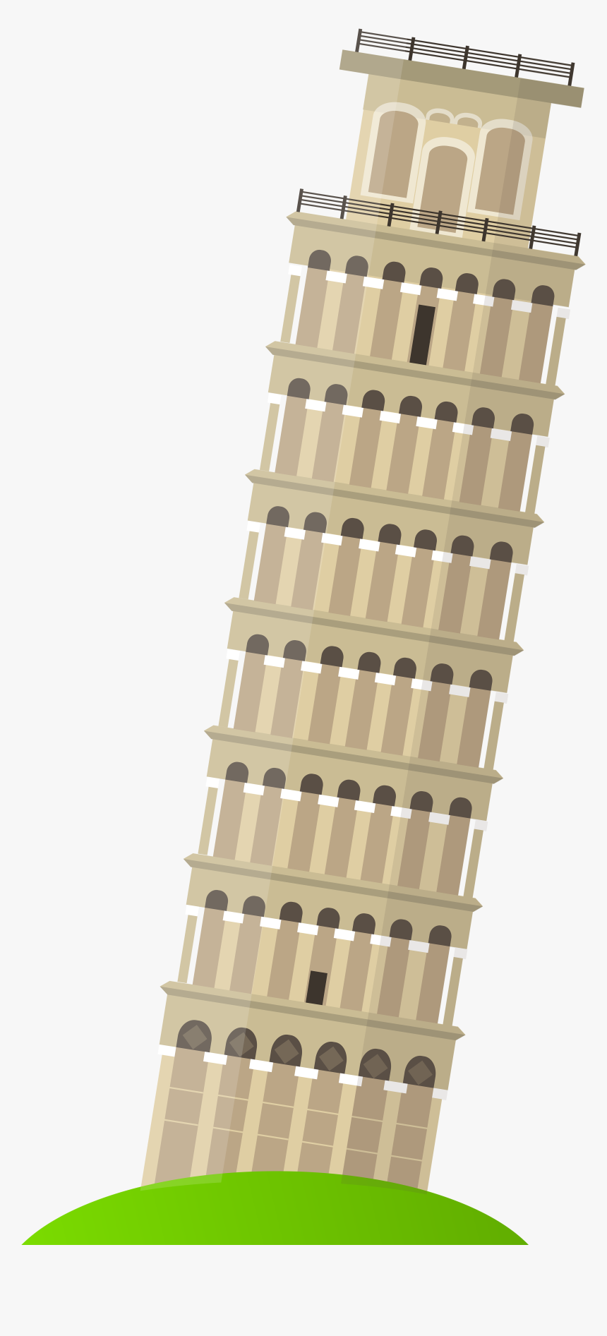 Leaning Tower Of Pisa Png Clip Art - Leaning Tower Of Pisa Clipart, Transparent Png