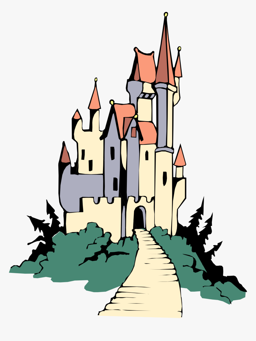 Cinderella Castle Disney Castle Disney Cinderella Clipart - Scary Castle Clipart, HD Png Download