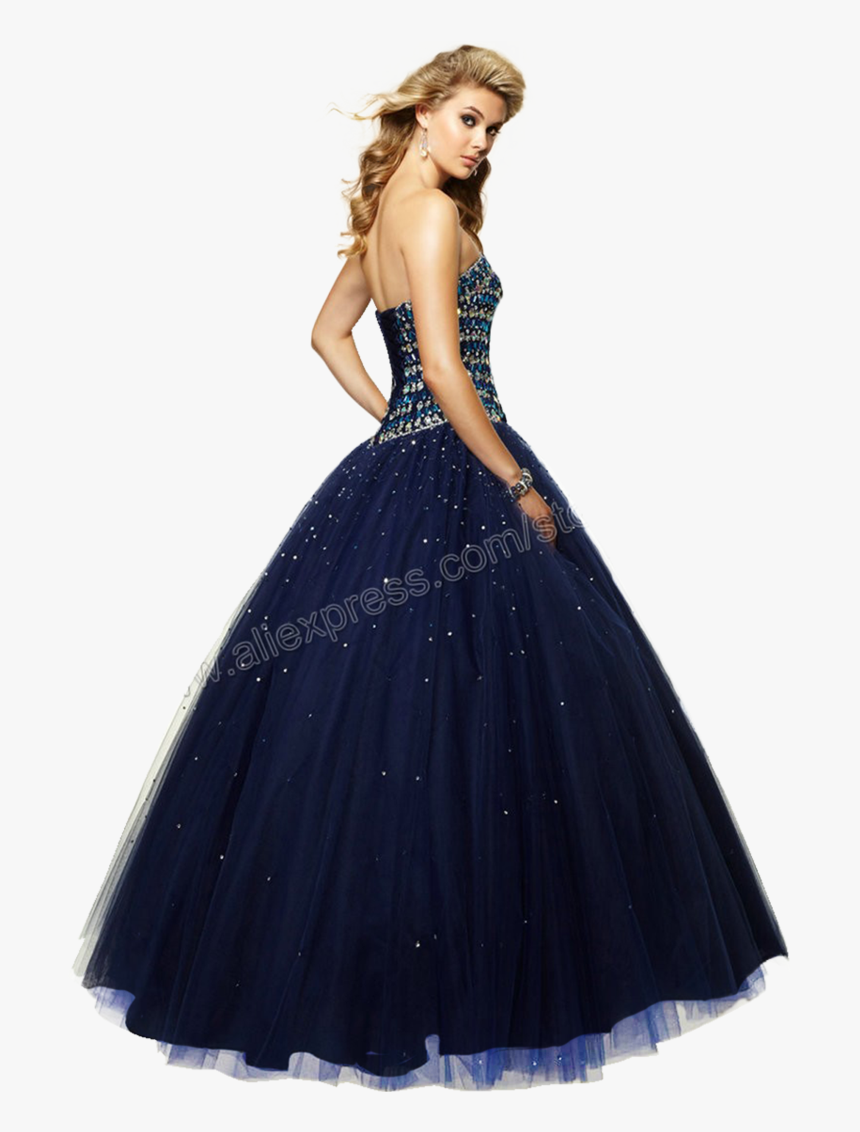 Dress,bridal Party Dress,formal Model,cocktail Dress,haute - Girl In Gown Png, Transparent Png
