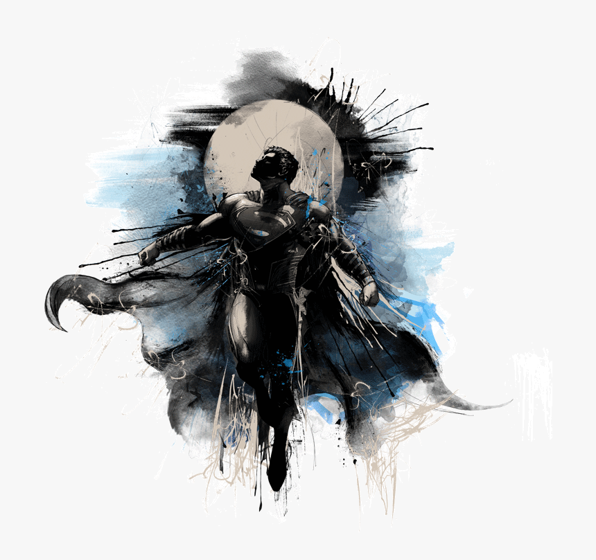 Batman And Superman Design Art, HD Png Download