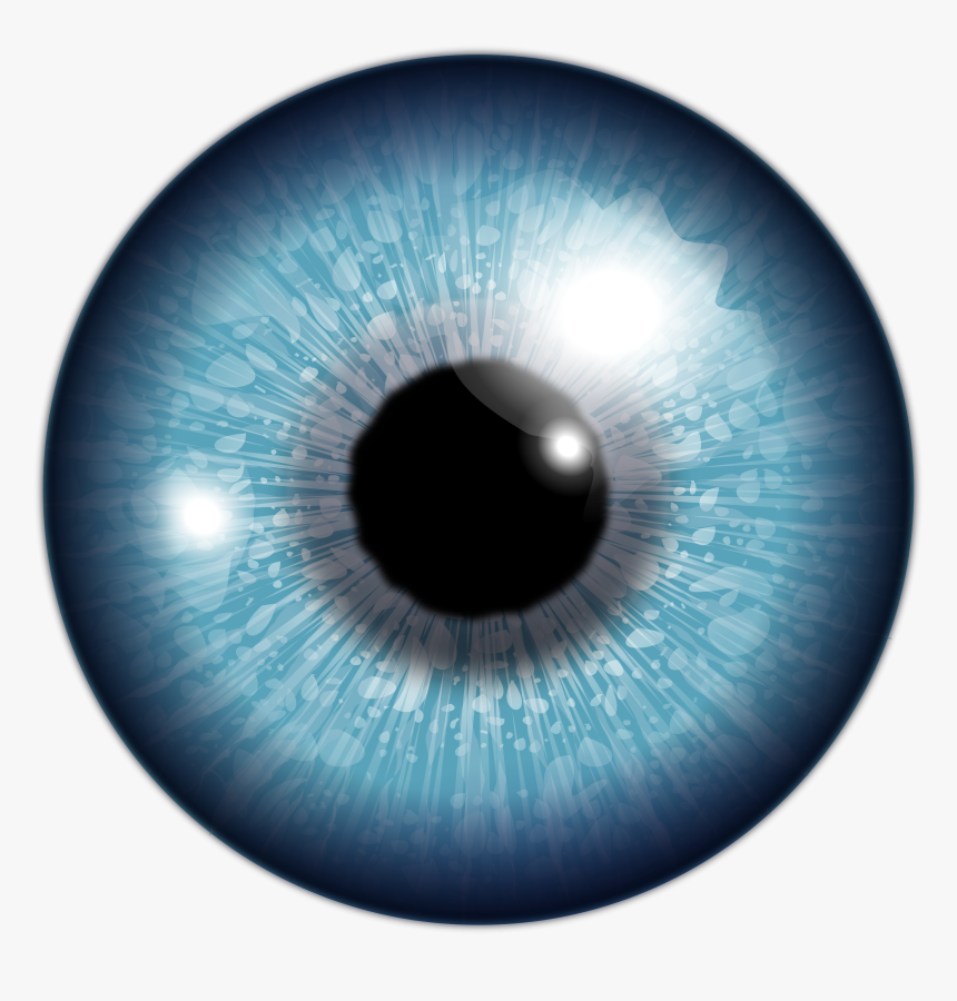 Blue Contact Lens Png, Transparent Png