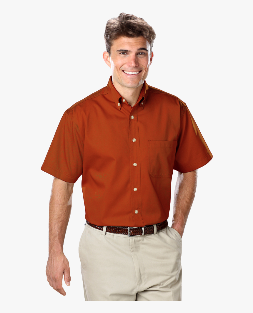 Mens Short Sleeve 100% Cotton Twill - Blue Generation, HD Png Download