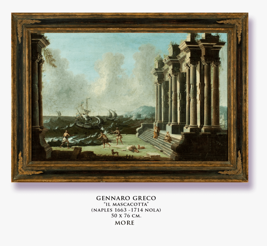And Marco Ricci), And Antique Architectural Decorative - Picture Frame, HD Png Download
