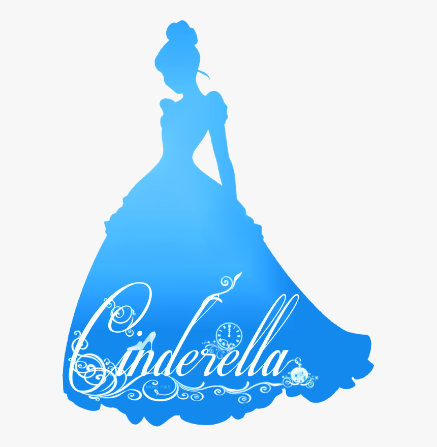 Cinderella Silhouette - Cinderella Disney Princess Silhouette, HD Png Download