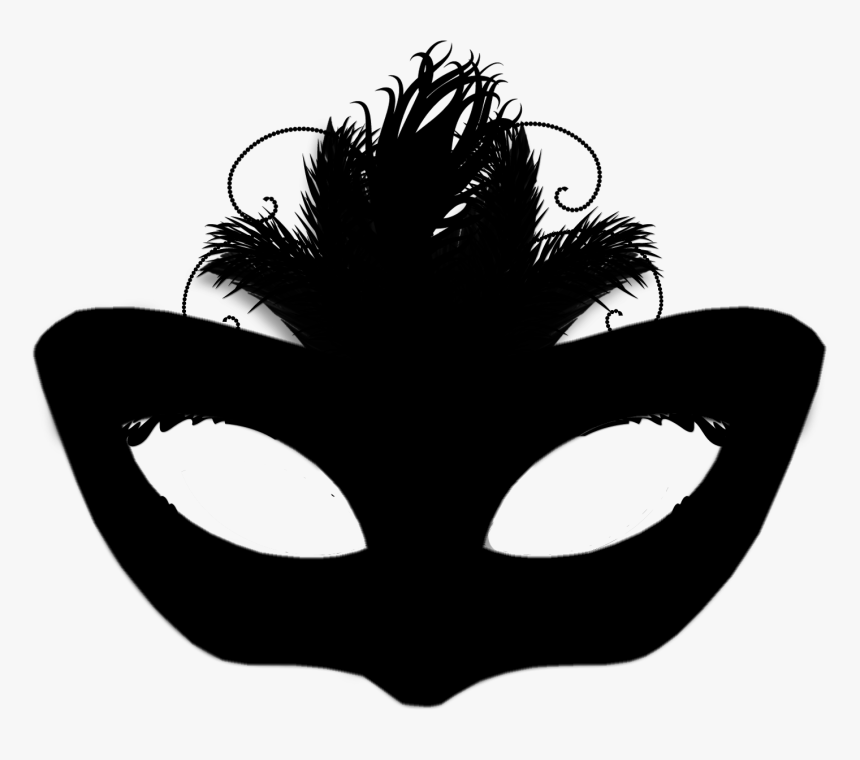 Mask Clip Art Silhouette - Masquerade Silhouette Png, Transparent Png