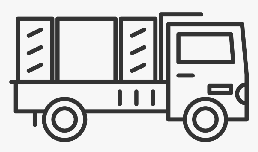 Service Truck Hire Icon - Drawing Of A Fire Truck, HD Png Download