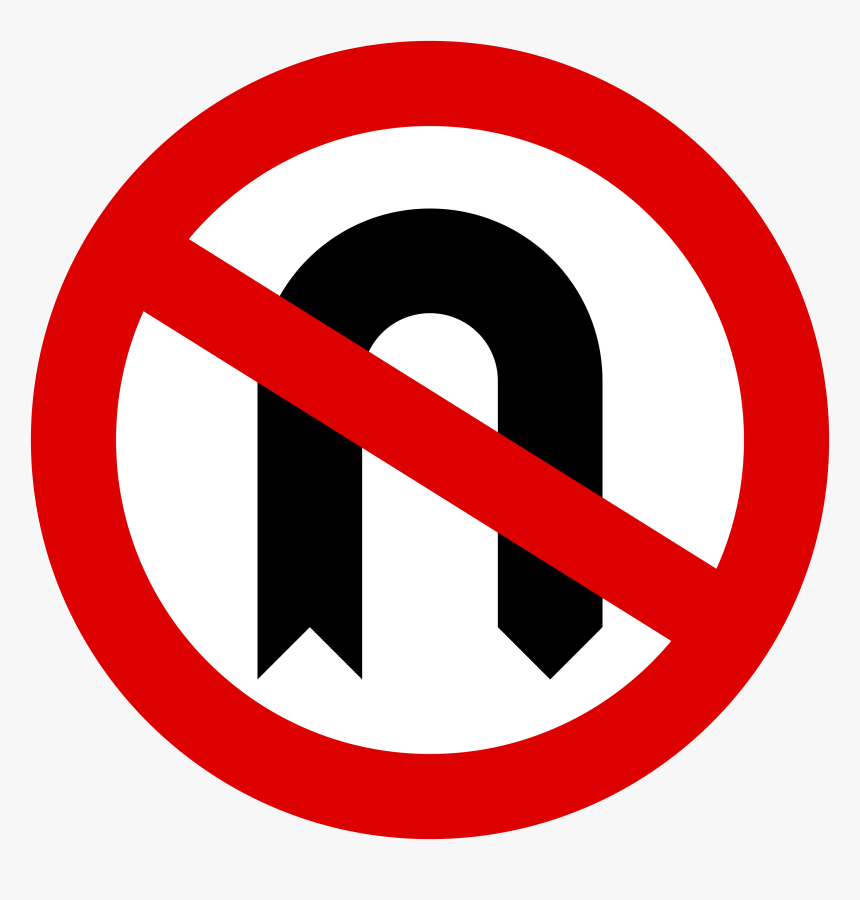 U Turn Road Sign, HD Png Download