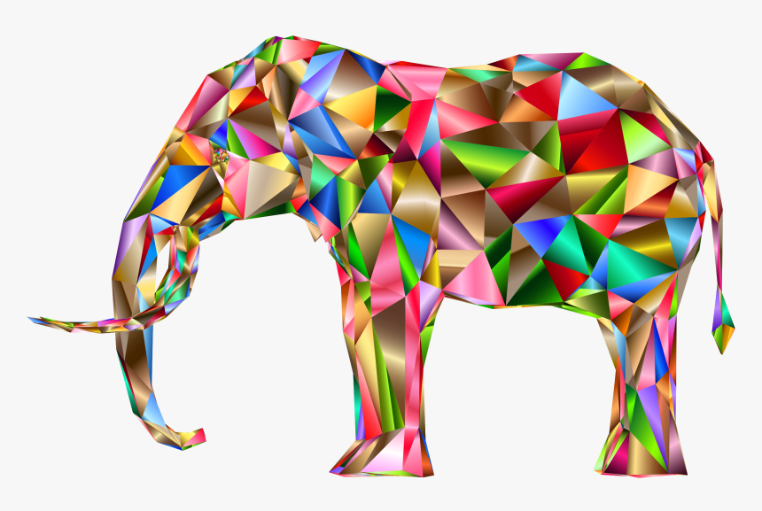 Three D, 3d, Abstract, Art, Elephant, Pachyderm, Animal - Three D, HD Png Download