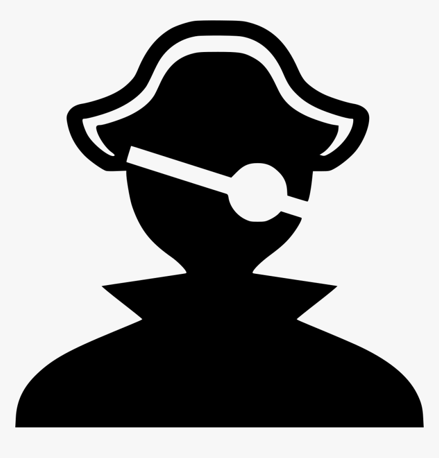 Pirate - Pirate Icon Black Png, Transparent Png