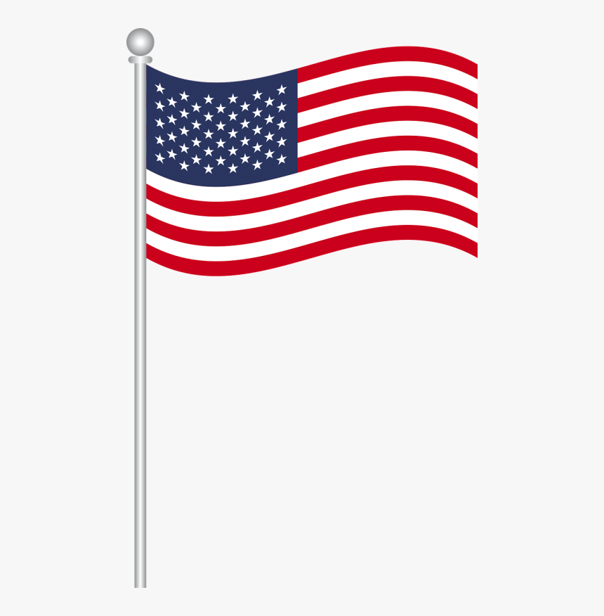 Transparent Checker Flag Clipart - American Flag Brush Stroke, HD Png Download