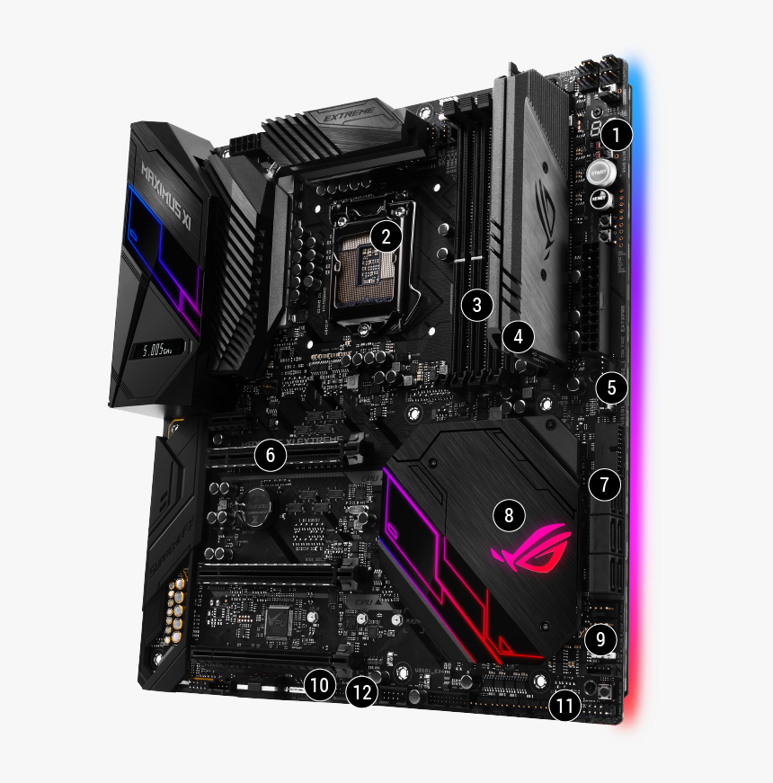 Asus Rog Z390 Maximus Xi Gene, HD Png Download