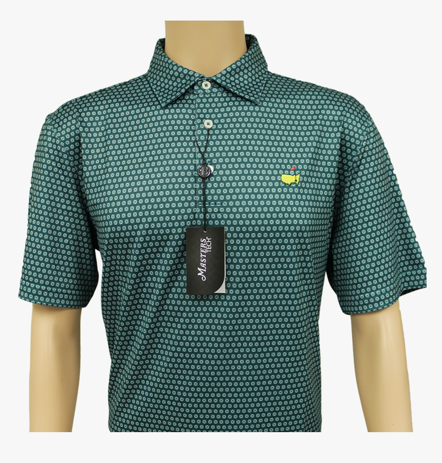 Masters Evergreen Square Pattern Performance Tech Golf - Active Shirt, HD Png Download