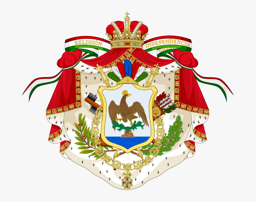 Escudo Imperial - Coat Of Arms Mexican, HD Png Download