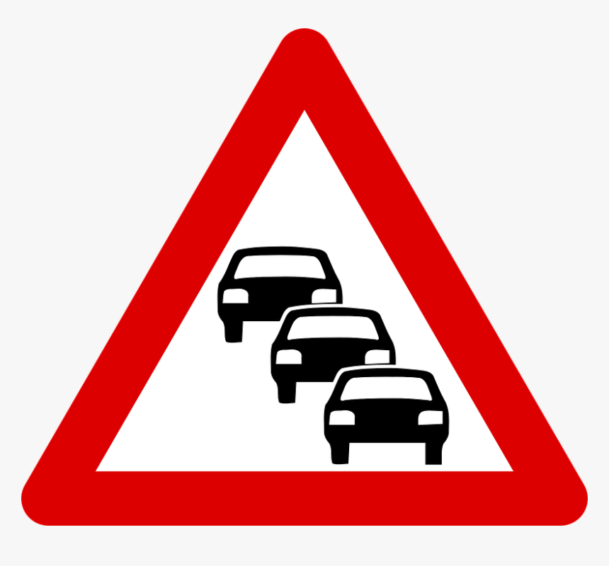 Car, Heavy Traffic, Sign, Traffic Icon - Road Signs In Ghana, HD Png Download