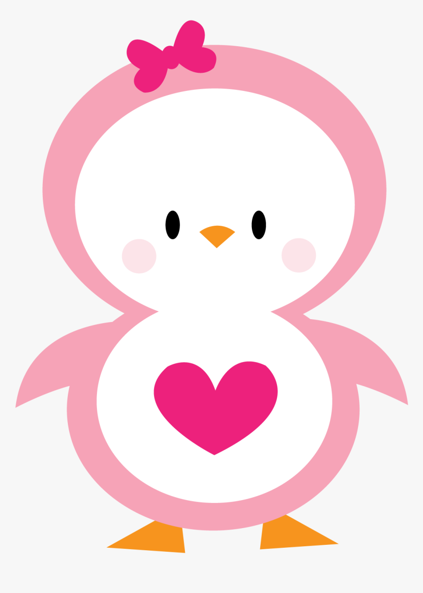 Clipart Penquin Kdchi - Penguin Pink, HD Png Download