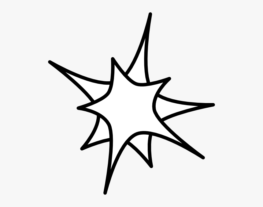 Unique North Star Vector Drawing » Free Vector Art, - Clip Art Black And White, HD Png Download