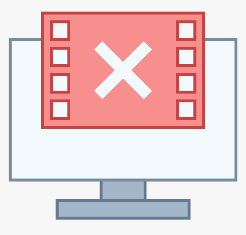 Not Sending Video Frames Icon Clipart , Png Download - White X Band Logo, Transparent Png