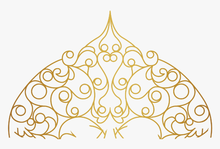 #mandala #swirls #design #pattern #paisley #gold #decor - Gold Decor Png, Transparent Png