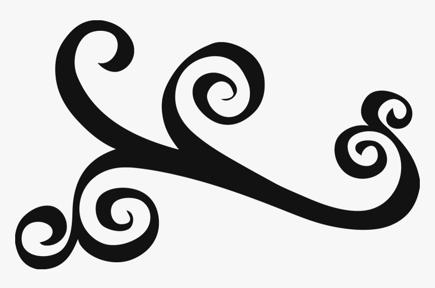 Decorative Swirl Vector Graphics Moreover Swirl Floral - Swirl Clipart, HD Png Download