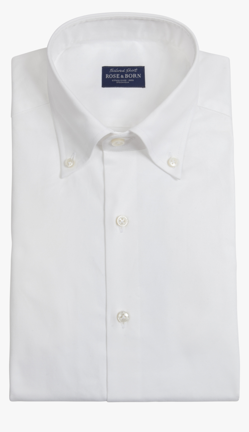 White Button Down Shirt Blue Label 
 Title White Button - Sleeve, HD Png Download