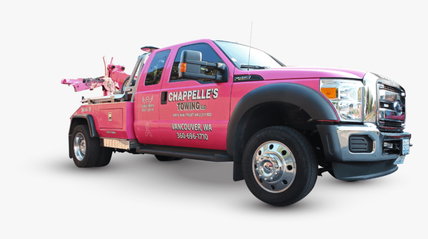Chappelles Towing Pink Tow Truck - Vancouver Wa Tow Company, HD Png Download