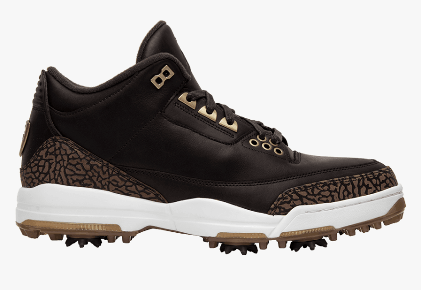 Jordan Golf Shoes - Jordan 3 Brown, HD Png Download