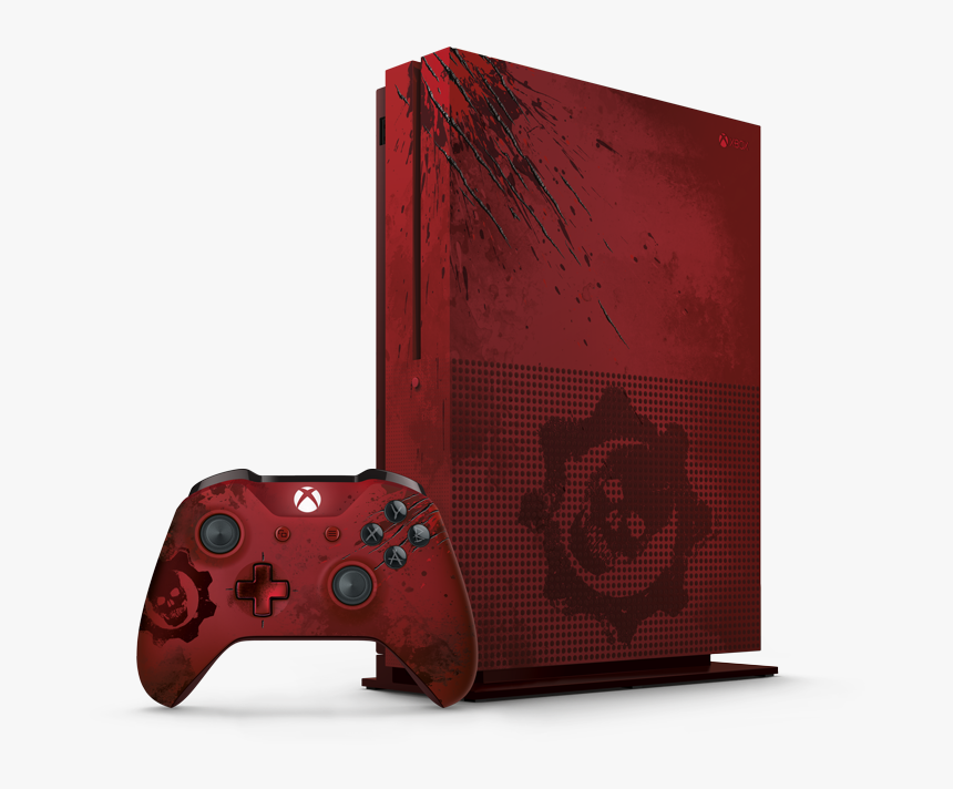 Xbox One S “gears Of War 4” Limited Edition 2tb Bundle - Xbox One S Gears Of War Edition, HD Png Download