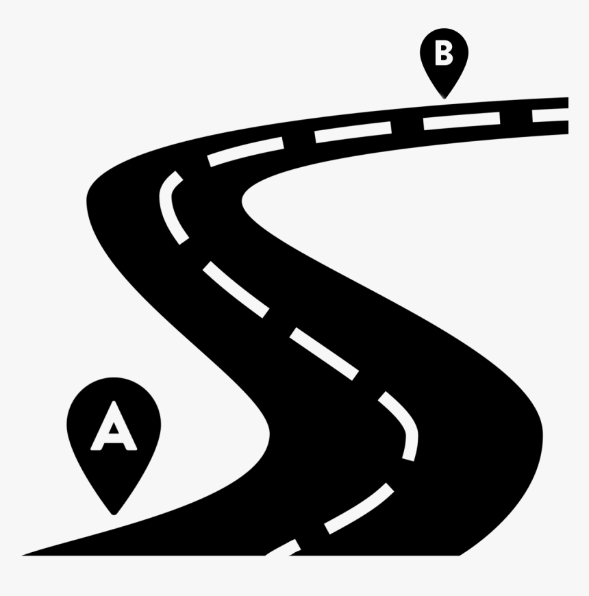 Clip Art Road Graphic - Transparent Road Map Png, Png Download